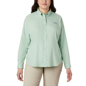 Columbia Ženske Košulje - PFG Tamiami II Long Sleeve Plus Size Menta | LWHQ-15472